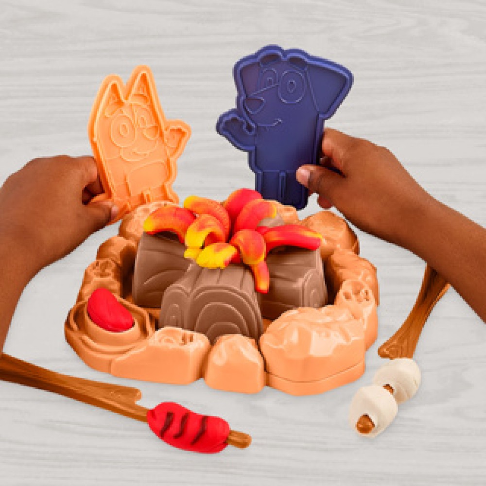Playdoh Bluey goes camping playset - Afbeelding 5