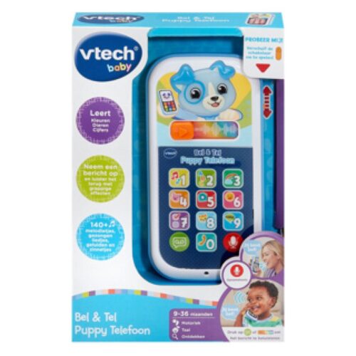 Vtech baby bel en leer puppytelefoon