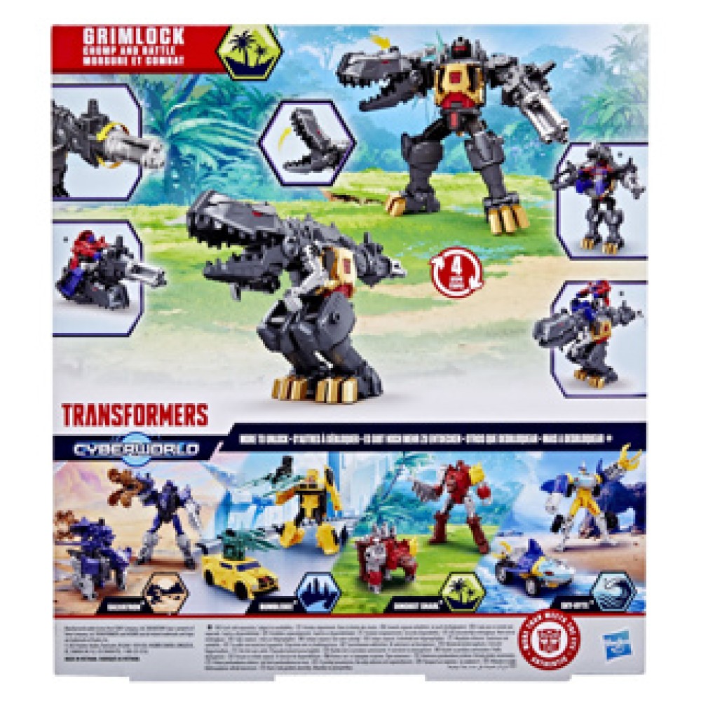 Transformers cyberworld chomp & battle grimlock - Afbeelding 4