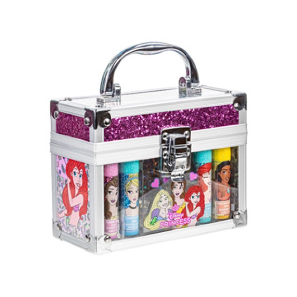 Disney princess make-up koffertje met 4 lipbalsem - Afbeelding 4