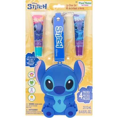 Stitch lipgloss met 3d character tasje