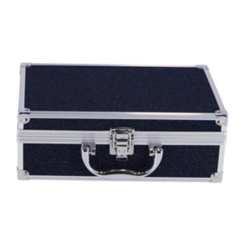 Casuelle Aluminium Koffer Blauw Zwart Glitter