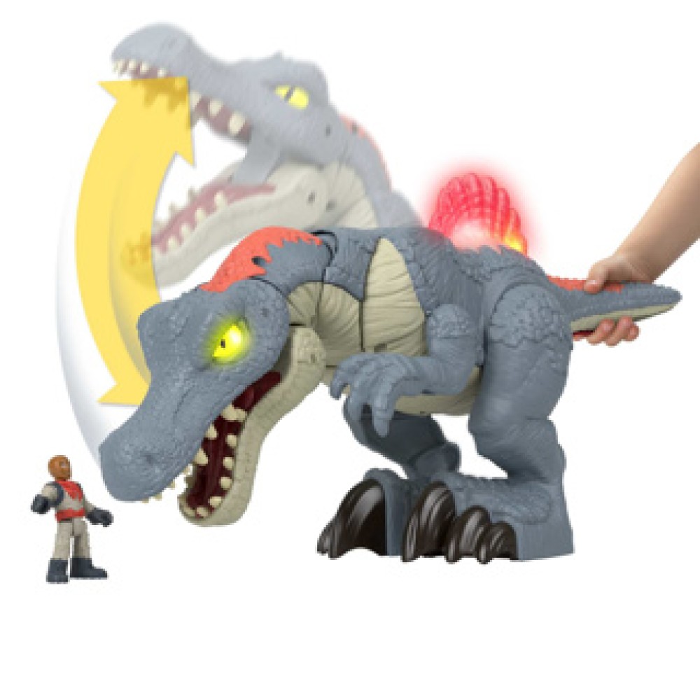 Jurassic World Imaginext Ultra Snap Spinosaurus Met Licht En Geluid - Afbeelding 5