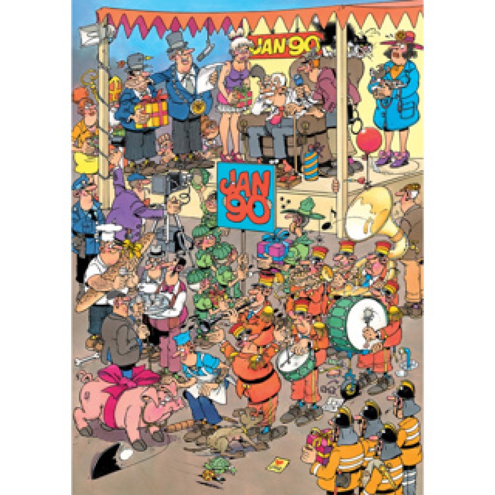 Puzzel Jan van Haasteren Fijne 90ste! 500 stukjes - Afbeelding 2