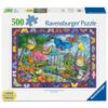Ravensburger puzzel de vlindertuin 500 stukjes extra groot