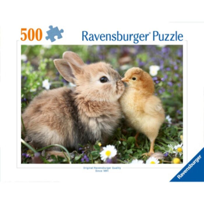 Ravensburger puzzel konijn en kuiken  500 stukjes