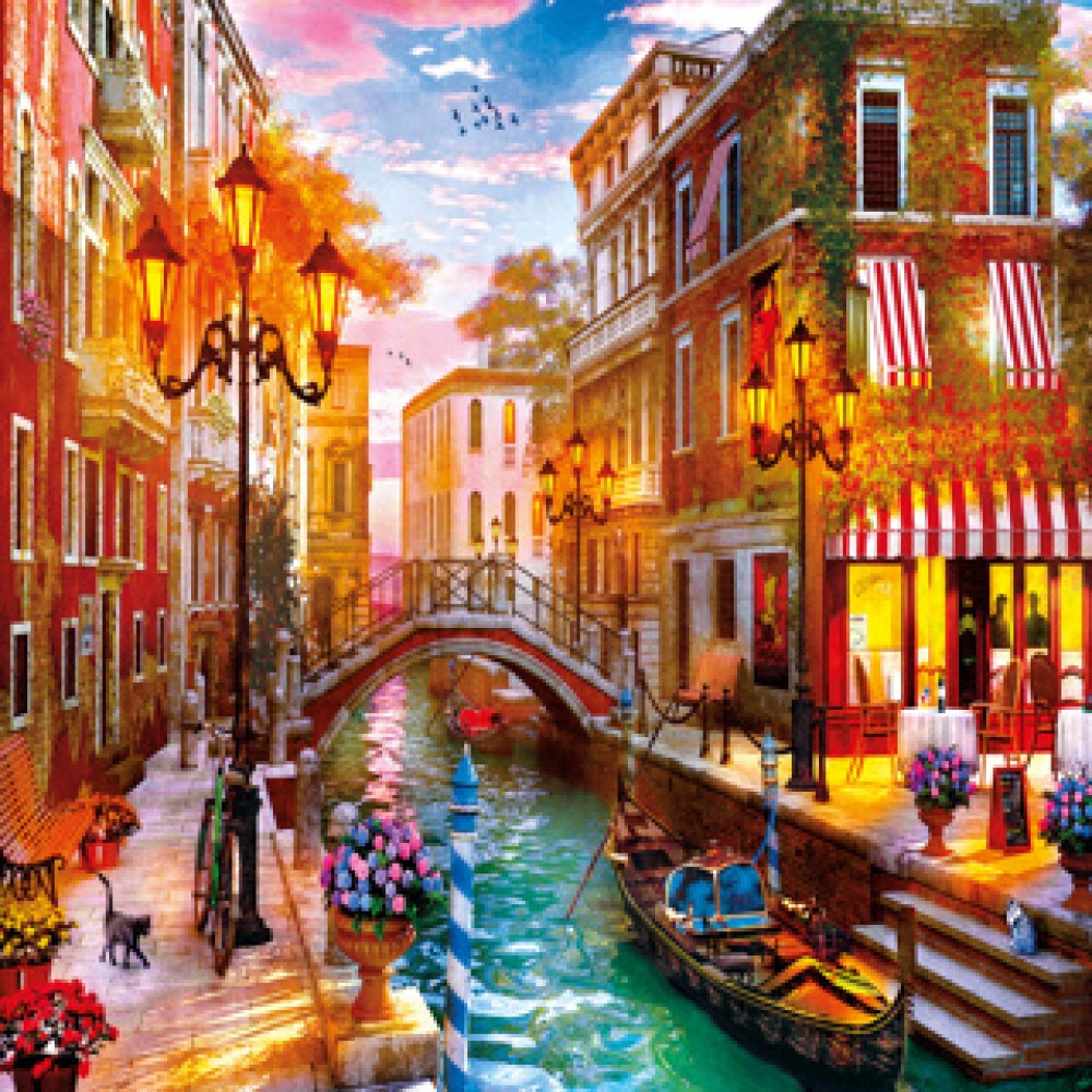 Clementoni puzzel zonsondergang Venetie 500 stukjes - Afbeelding 2