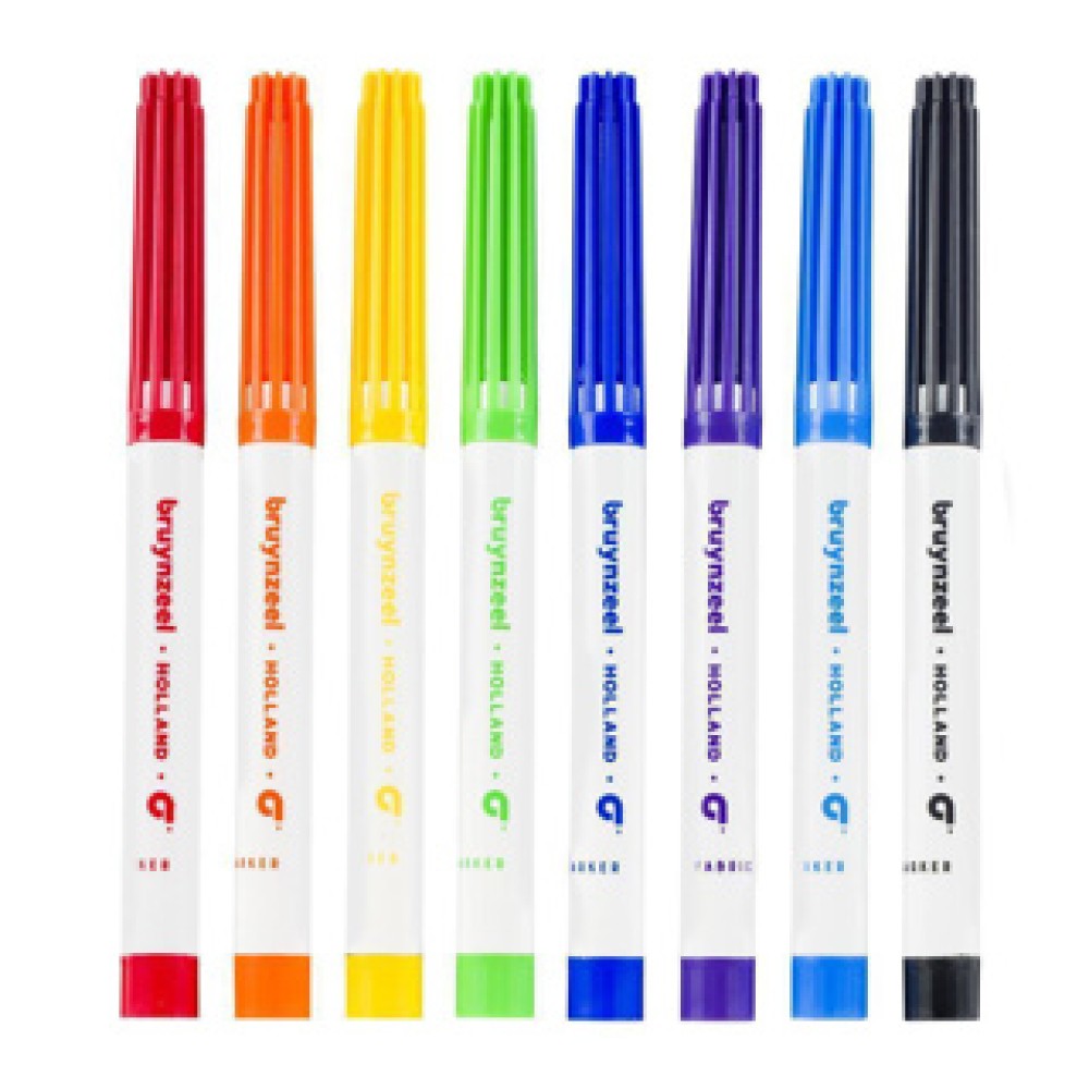 Textiel Stiften 8 Stuks - Afbeelding 2