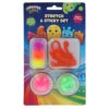 Amazing Cool plakhandje plakbal 2 stuks en 3 raamlopers sticky klein assorti (assortiment – willekeurige uitvoering)
