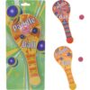 Paddle bat bal spel 25cm 2 assorti (assortiment – willekeurige uitvoering)