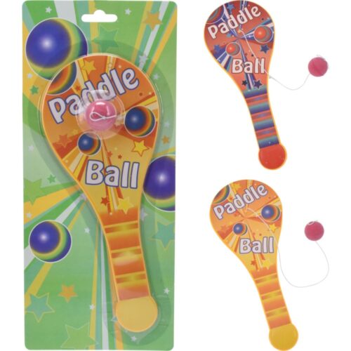 Paddle bat bal spel 25cm 2 assorti (assortiment – willekeurige uitvoering)