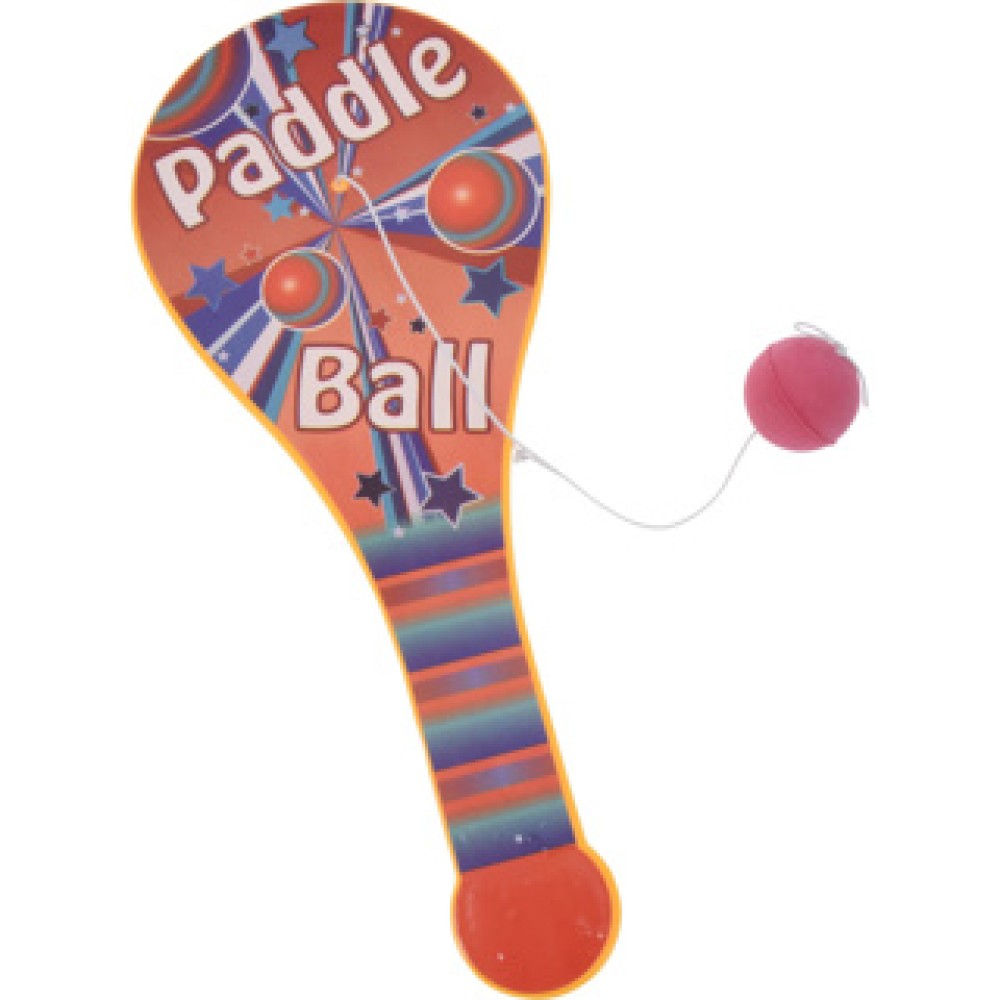 Paddle bat bal spel 25cm 2 assorti - Afbeelding 3
