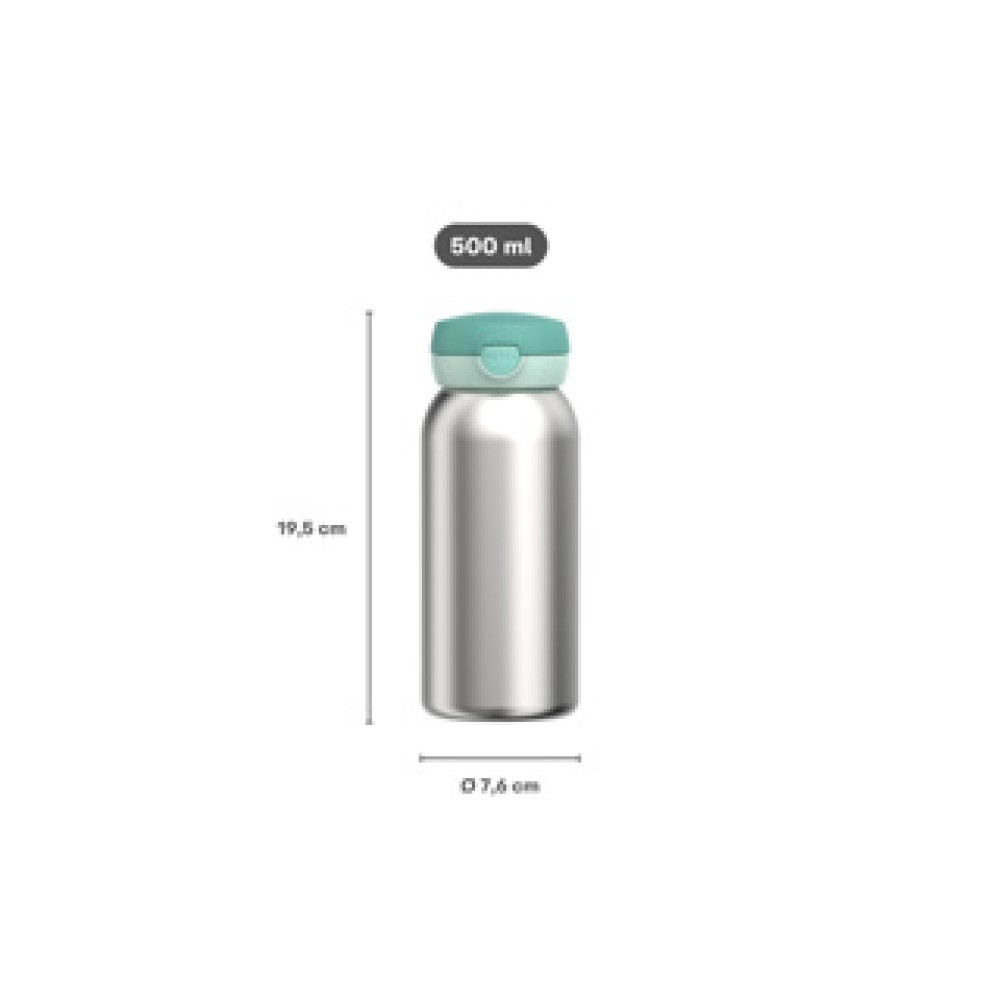 Isoleerdrinkfles Flipdop Campus 500 ML Cool Blue - Afbeelding 3