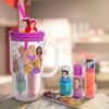 Disney princess drinkbeker met make-up set