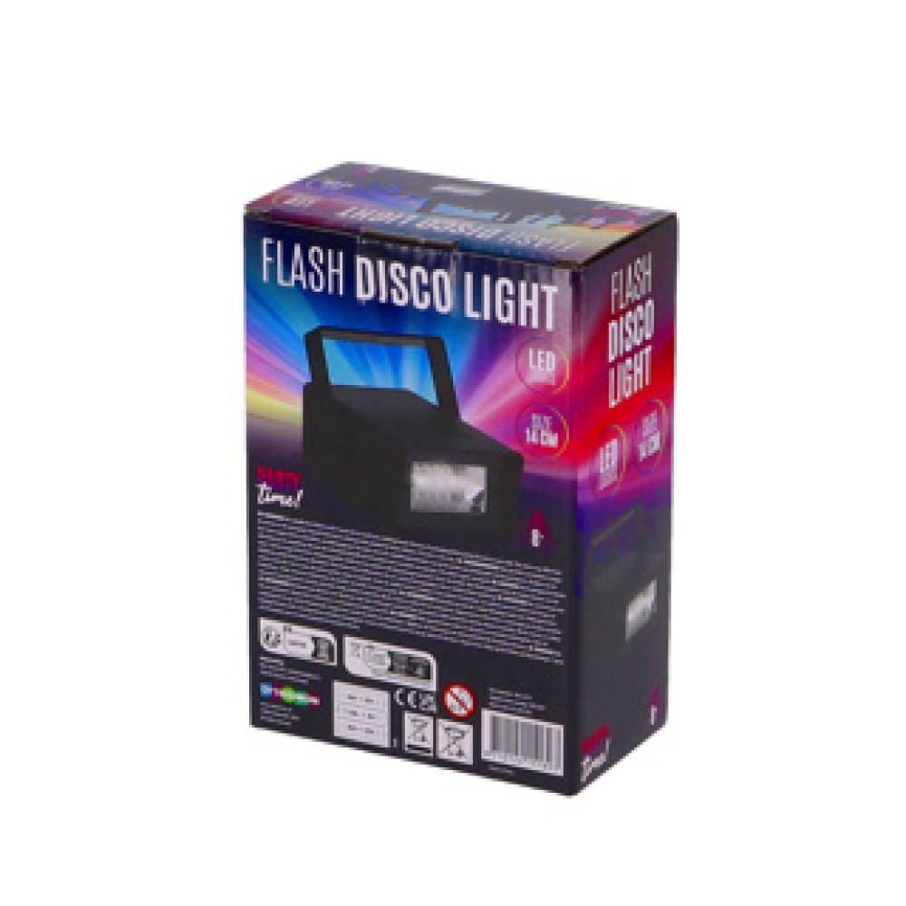 Disco flash light led mini party time - Afbeelding 2
