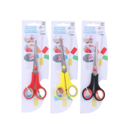 Schaar 17.5cm 3 Assorti Kleur (assortiment – willekeurige uitvoering)