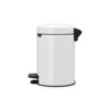 Brabantia pedaalemmer Newicon 3L wit