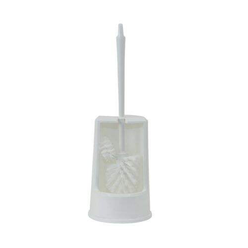 Toiletborstel met Houder met Randreiniger Wit