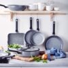 BK Granite hapjespan met deksel Ø28 cm