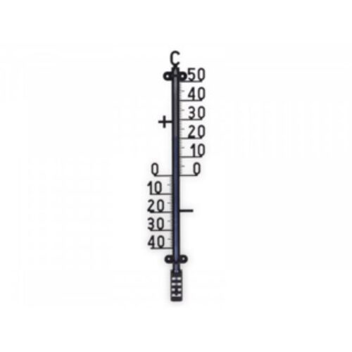 Thermometer 40 x 10 cm zwart