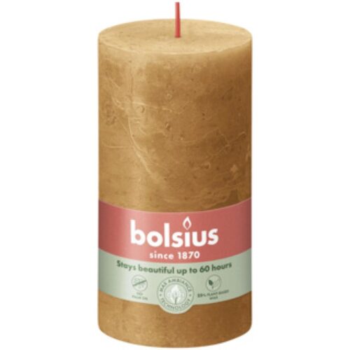 Bolsius Stompkaars Rustiek spicy bruin 130x68 mm