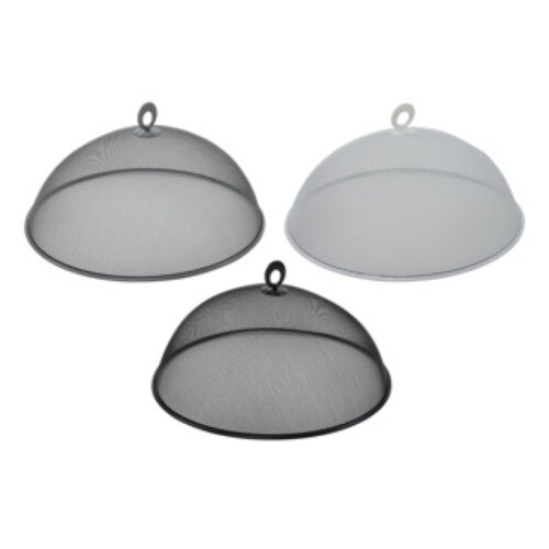 Foodcover vliegen metaal 35cm 3 assorti (assortiment – willekeurige uitvoering)