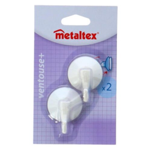Metaltex Haken Zuignap 2 Stuks