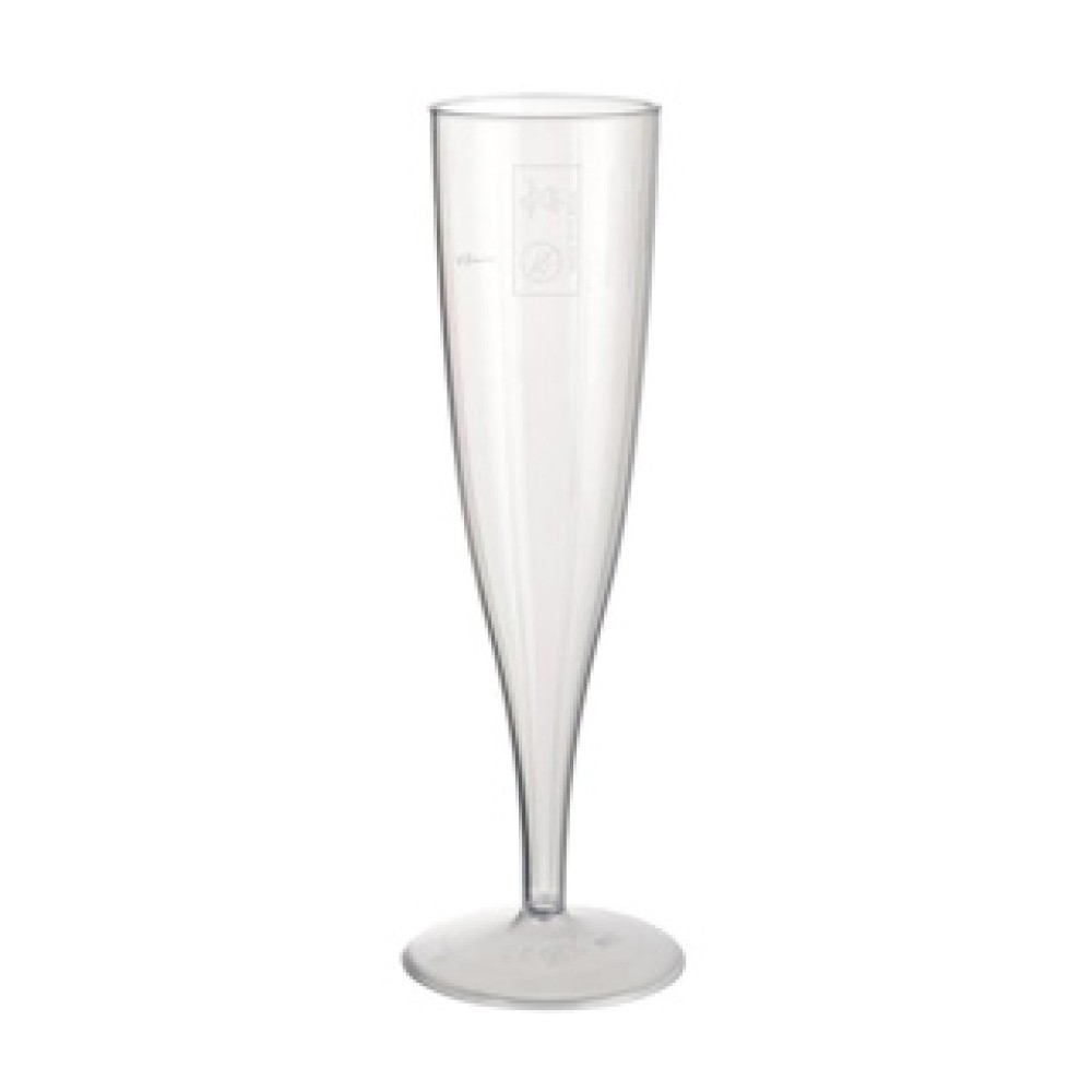Duni champagneglazen crystallo plastic 10 stuks - Afbeelding 2