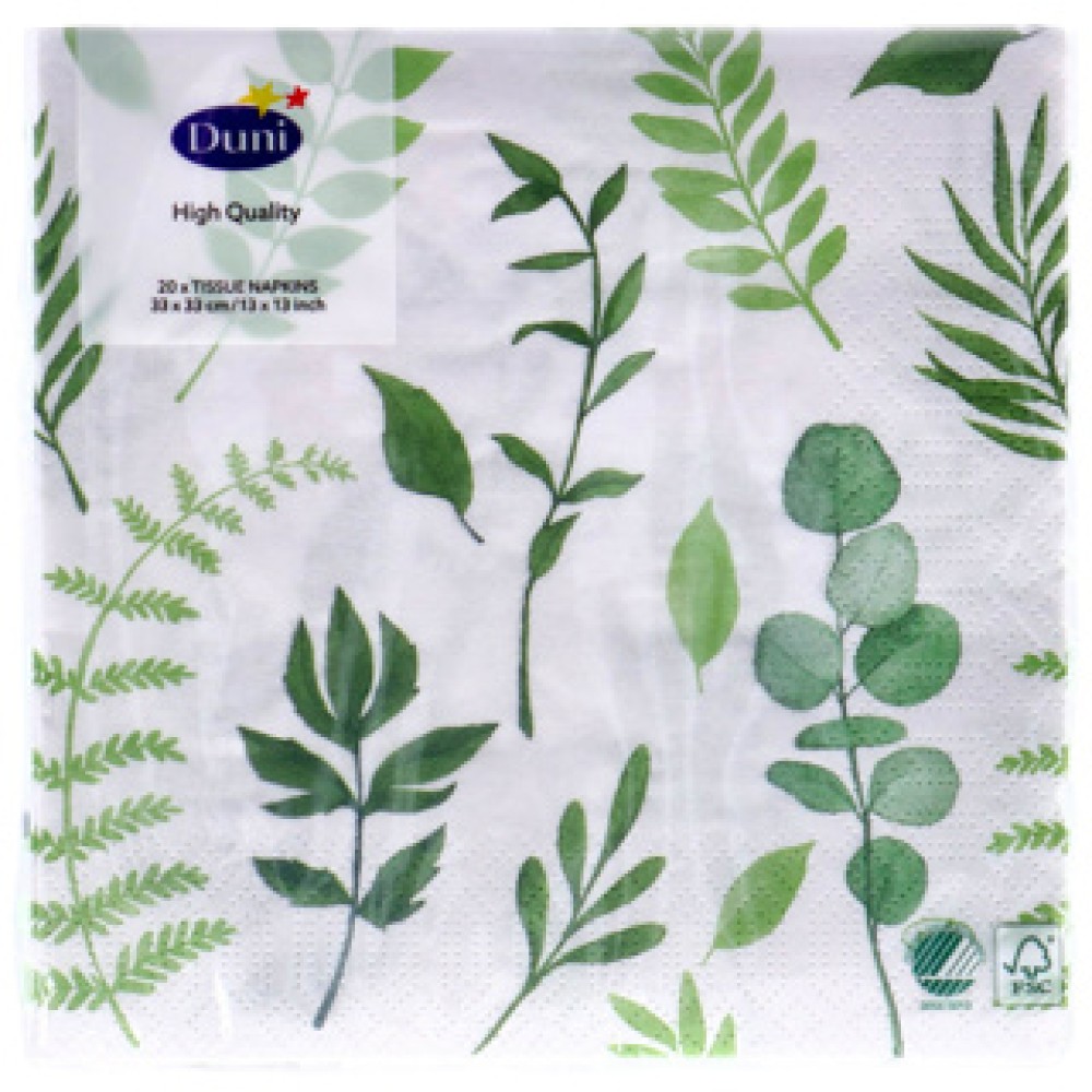 Servetten Greenery 33x33 cm - Afbeelding 2
