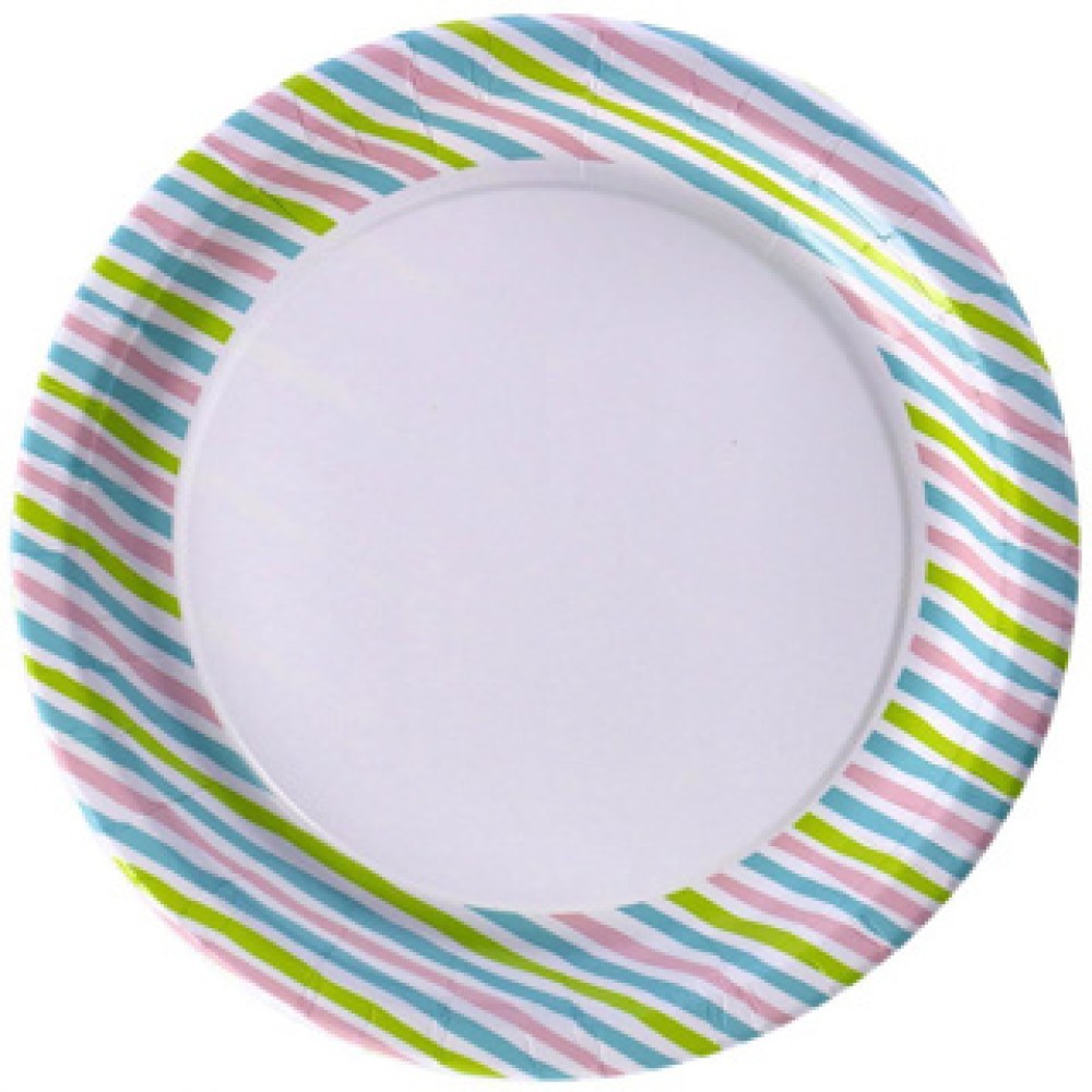 Borden Stripes Multi 22 cm 10 stuks - Afbeelding 2