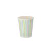 Bekers Stripes Multi 24 cl 10 stuks