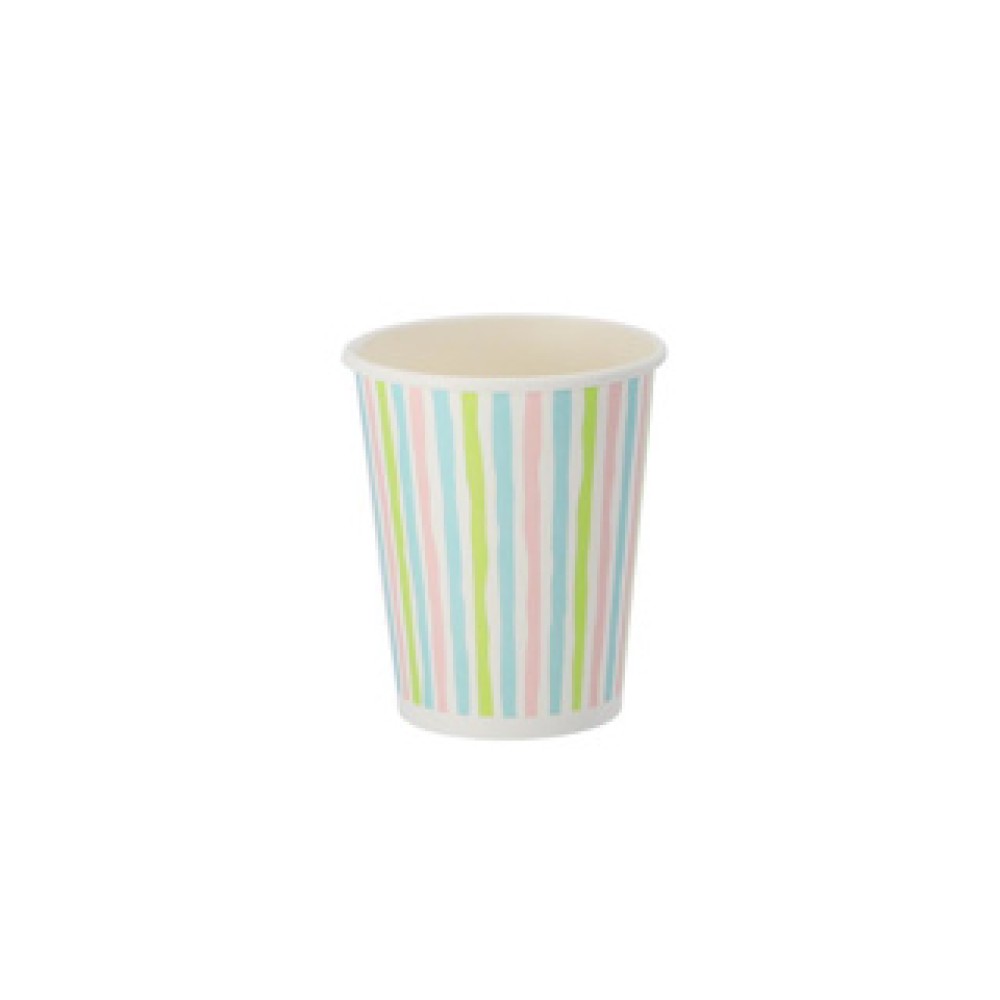 Bekers Stripes Multi 24 cl 10 stuks - Afbeelding 3