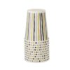 Bekers Stripes Black & Gold 24 cl 10 stuks