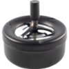 Asbak druk mat zwart rond 11 cm