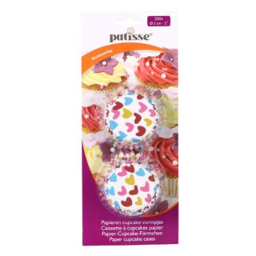 Papieren cupcake vormpjes 200 stuks 5 cm