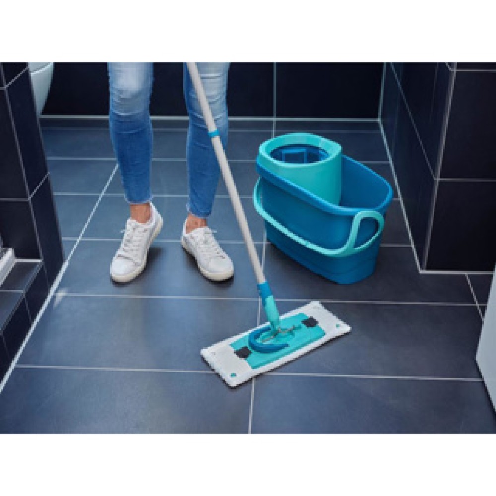 Leifheit vervangingsdoek Clean Twist Klittenband Vloerwisser M Ergo - 33 Cm Micro Duo - Afbeelding 4