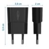 Ansmann telefoonoplader-blokje usb-a zwart