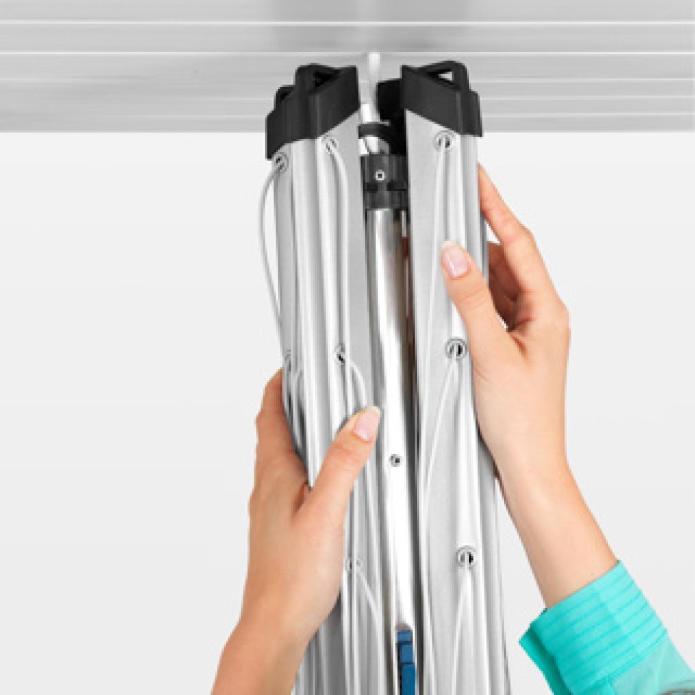 Brabantia Topspinner 40m + grondanker - Metallic Grey - Afbeelding 4