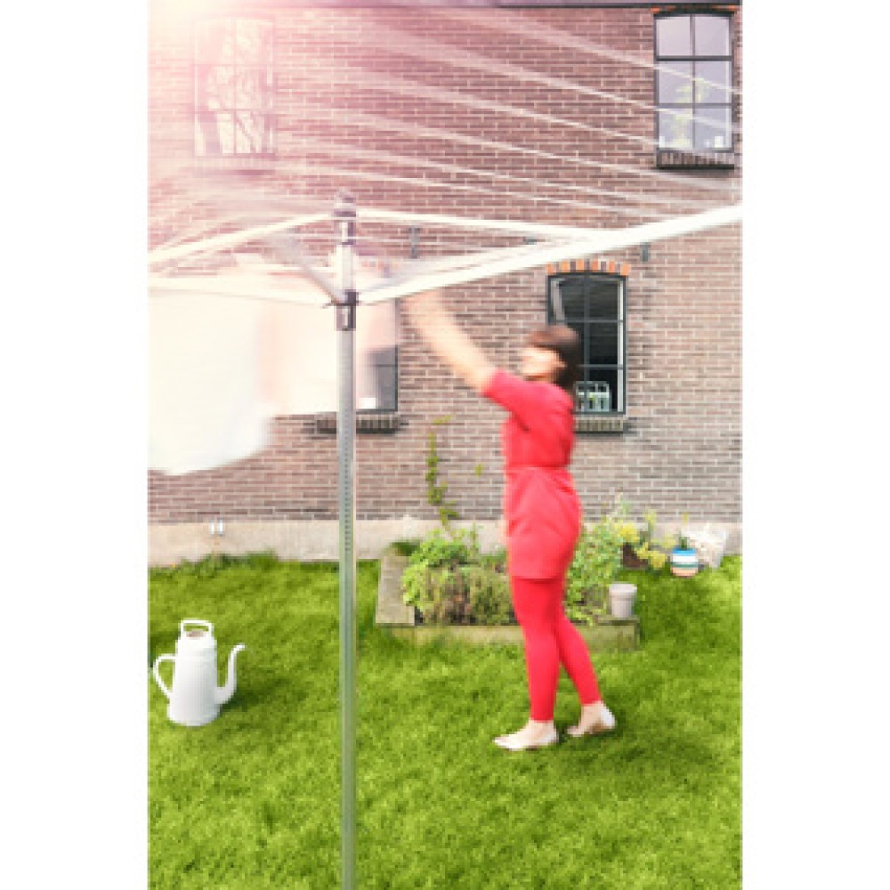Brabantia Topspinner 40m + grondanker - Metallic Grey - Afbeelding 5