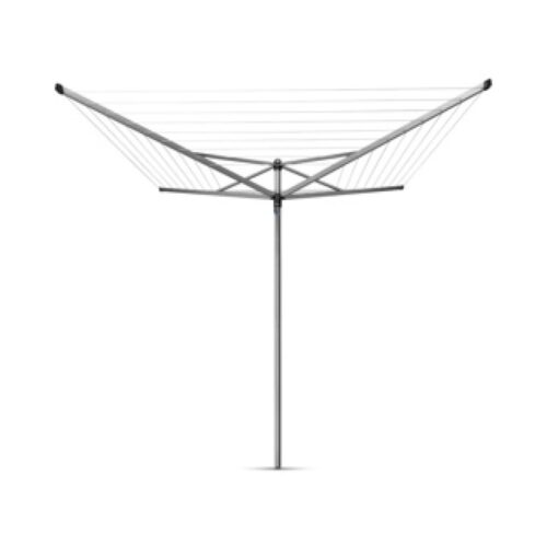 Brabantia Topspinner 50m + grondanker - Metallic Grey