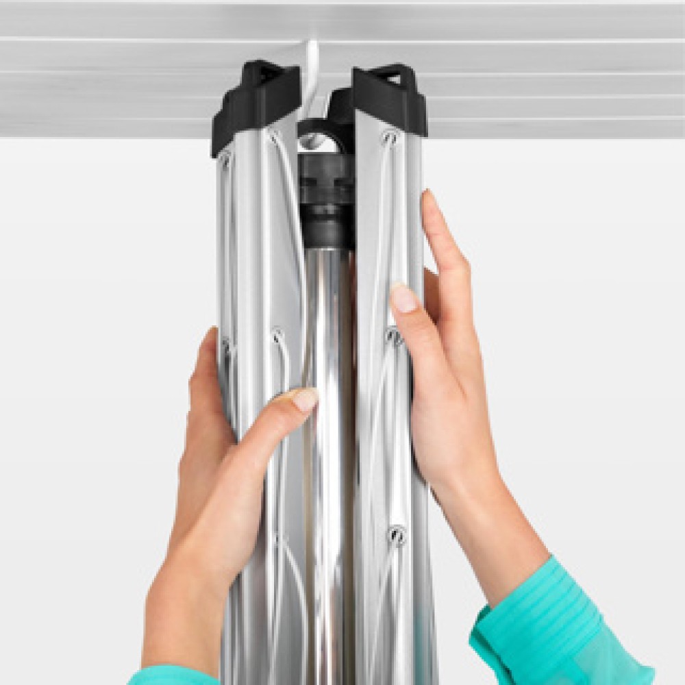 Brabantia Topspinner 50m + grondanker - Metallic Grey - Afbeelding 5