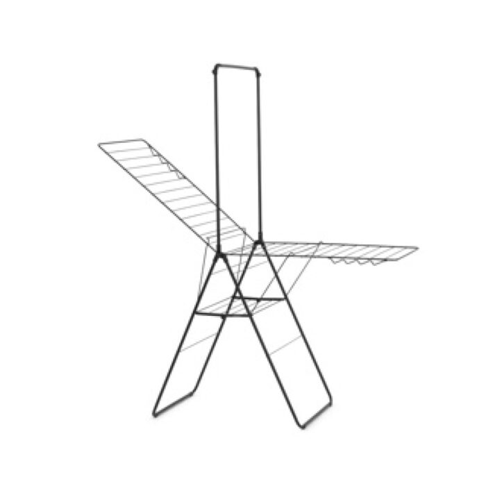 Brabantia HangOn droogrek, 25 m met stang - Matt  Black