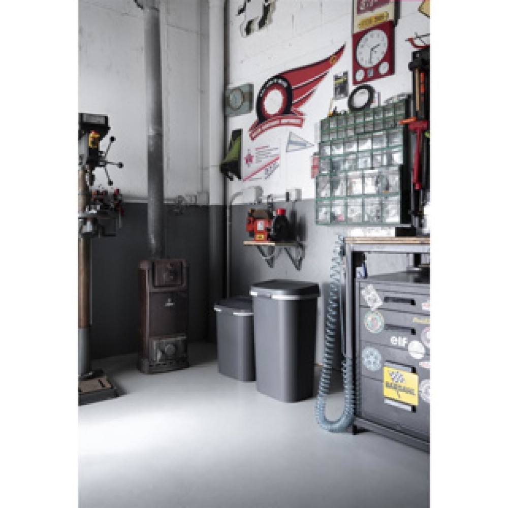 Curver Mistral Afvalbak Flat 25L Antraciet - Afbeelding 3