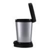 Pedaalemmer - prullenbak 6 l PASO zilver metallic