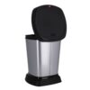 Pedaalemmer - prullenbak 6 l PASO zilver metallic