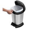 Pedaalemmer - prullenbak 6 l PASO zilver metallic