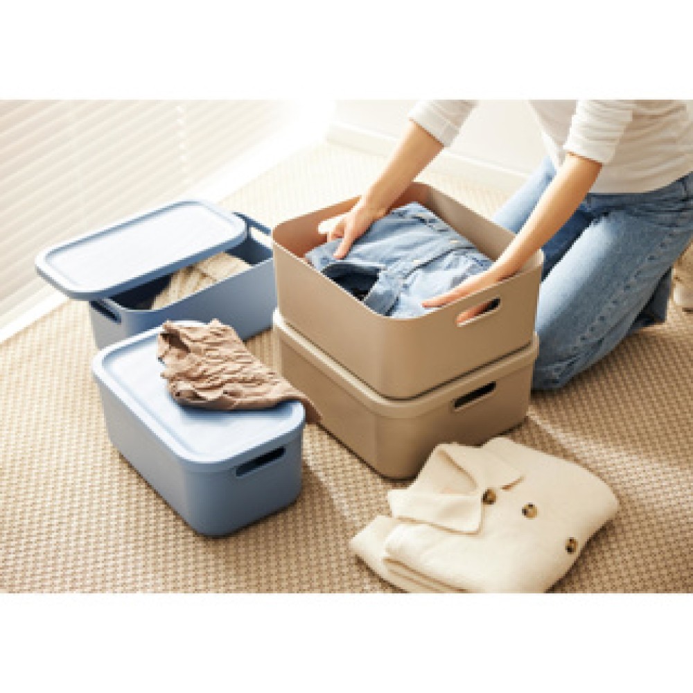Decoratie opbergbox Albula Light 20 L cappuccino - Afbeelding 3