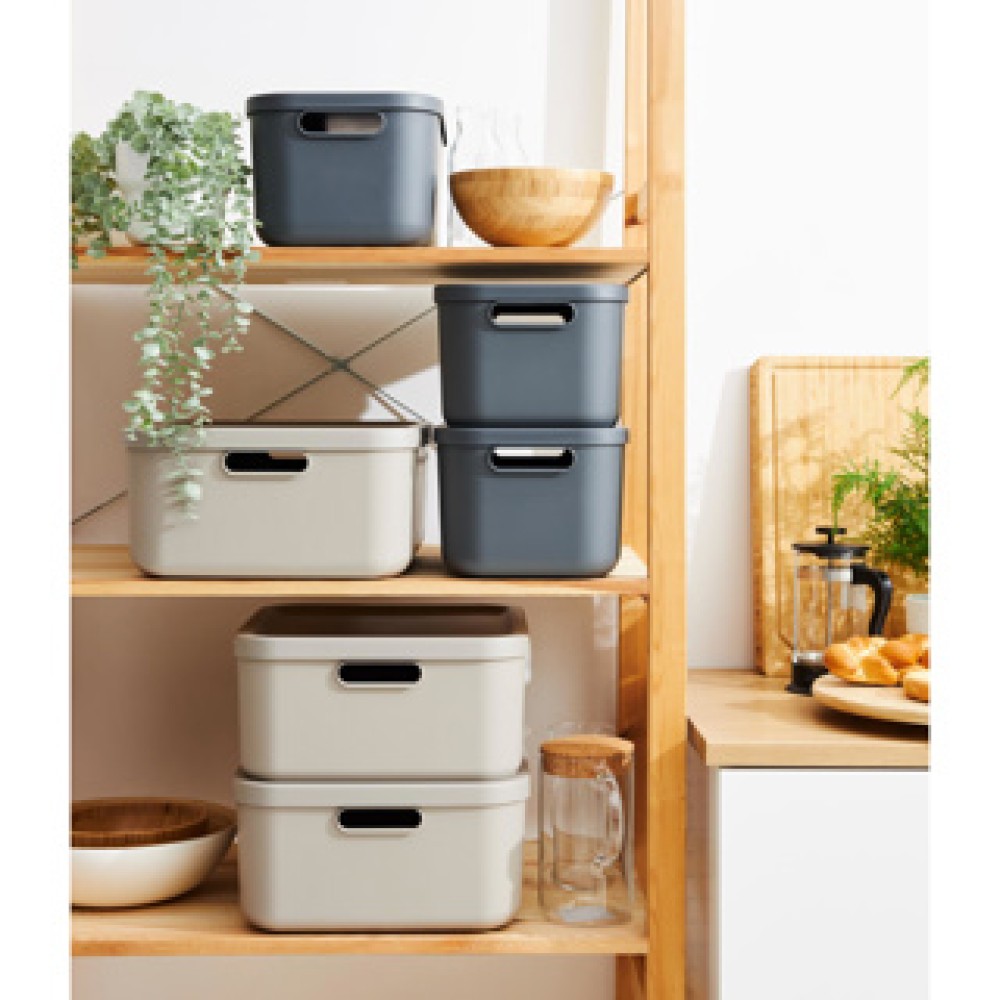 Decoratie opbergbox Albula Light 20 L cappuccino - Afbeelding 4