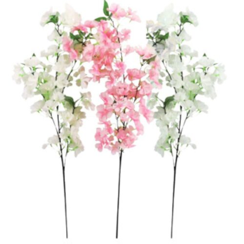 Kunstbloem kersenbloesem 88cm 3 assorti (assortiment – willekeurige uitvoering)