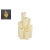 Kaarsenset LED 7 delig L creme 14,5 x 14,5 x 25,5cm